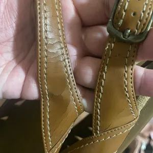 Predictions Brown Faux Leather Slingback Sandals thumbnail 7