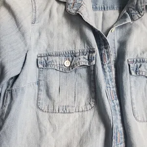 J.crew jean ling sleeve shirt size 0 fits regular women's small thumbnail 2