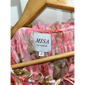 Misa Los Angeles Floral Ruffle Blouse Size Small Elegant Romantic Etheral Classy thumbnail 5