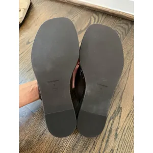 Reformation Eden Platform Flip Flop Espresso Brown Leather Suede Sz 9 NEW $228 thumbnail 7
