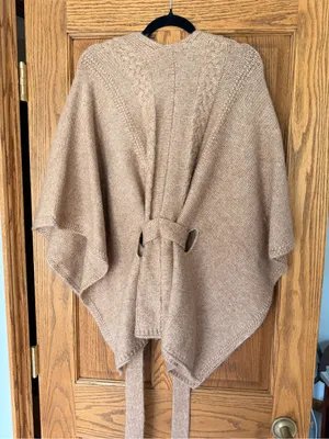 cupcakes & cashmere Camel Knit Wrap Cardigan thumbnail 3