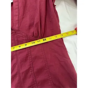 NWT ANTHROPOLOGIE Pilcro Crimson VNeck Seamed Mini Dress sz 8 thumbnail 6