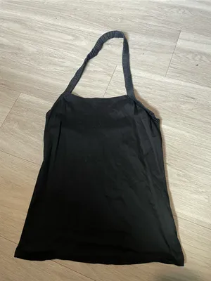 DKNY Black Halter Tank Top thumbnail 1