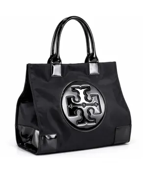 Tory Burch Ella Black Nylon Tote thumbnail 5