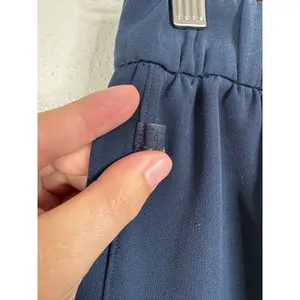 Lululemon Noir Pant True Navy High Rise Wide Leg Tie Waist Trousers Size 6 thumbnail 7