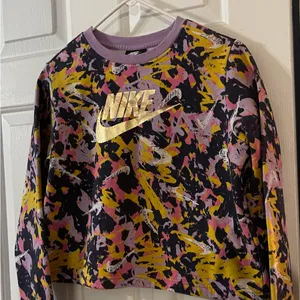 Nike splattered color lightweight sweatshirt SZ medium thumbnail 1