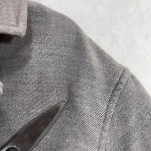 Free People S Oversized‎ Double Breasted Knit Blazer Jacket Gray Minimal Winter thumbnail 10