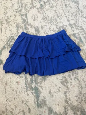 Superdown Becky Ruffle Tier Skirt Cobalt Blue Mini M thumbnail 4