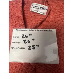 Pendleton Coral Pink Knit Cardigan Sleeveless Tank Set Medium thumbnail 12