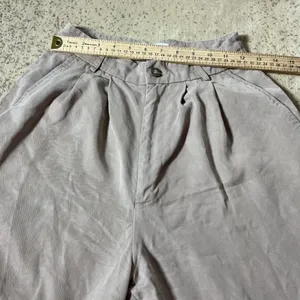 Reformation Mason Pants High Waisted Wide‎ Leg Pleated Tencel Taupe Size 2 thumbnail 5