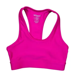 All Access Pink Sports Bra XS Racerback‎ Yoga Gym Activewear Athleisure thumbnail 1
