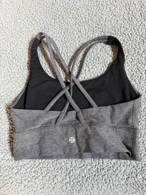 lululemon athletica Heathered Gray Sports Bra size 4 thumbnail 2