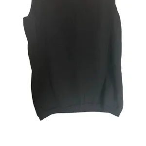 Lauren Ralph Lauren Black Cotton Knit Sleeveless Scoop Neck Pullover Sweater S thumbnail 3