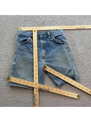 Vintage USA Made Wrangler Denim Jean Shorts Womens 25 High Rise Light Wash Mom thumbnail 3