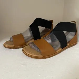 Sorel Women's Black and Brown Sandals thumbnail 3