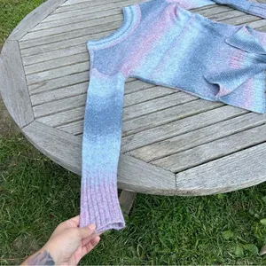 Sweater‎ Blue Pink Cotton Candy Ombre Striped Knit size small a new approach Ana thumbnail 9