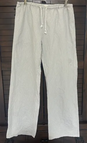 John Galt California (Brandy Melville) OS 100% Cotton Striped Drawstring Pants thumbnail 1