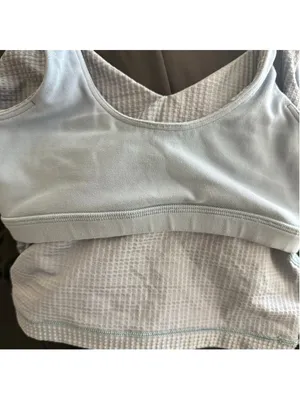 Lululemon ribbed softreme tank top cropped oasis blue athleisure activewear yoga thumbnail 12