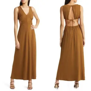 SIGNIFICANT OTHER‎ Ingrid Cutout Waist Jersey Maxi Dress Womens Size 10 thumbnail 2