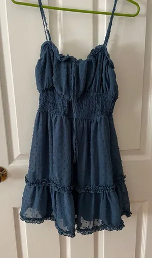 ✨WORN ONCE✨ Altar’d State Navy Mini Dress thumbnail 1