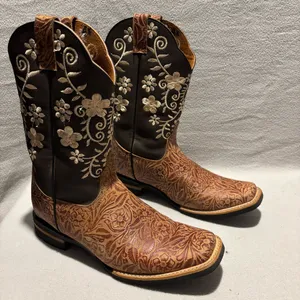 Unbranded Embroidered Square Toe Western Cowboy Boots Ladies 4.5 thumbnail 4