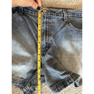 Faded Glory Vintage Jean Shorts Missy Size18 Blue Denim Cotton Grunge Y2K Rugged thumbnail 7