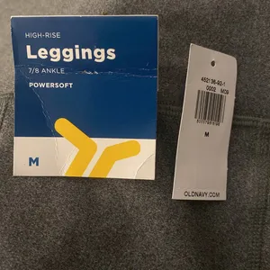 Old Navy NWT!! High-Rise Power Soft Leggings in GREY thumbnail 15