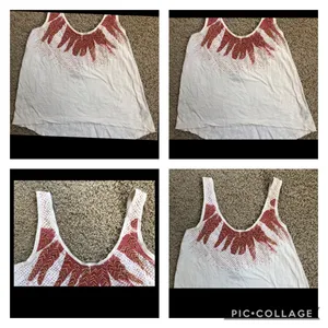 Ecote beaded polka dot tank Sz XS thumbnail 10