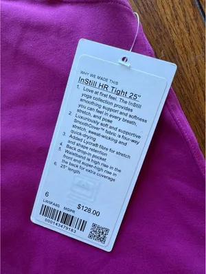 Lululemon Instill High Rise 25” Magenta Purple Size 6 NWT thumbnail 4