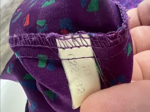 Vintage Victoria’s Secret Satin PJ Top Purple P/S ✔️ thumbnail 6