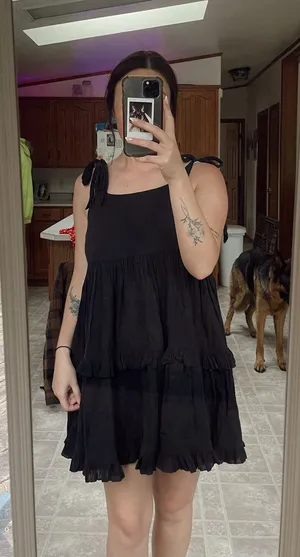 Aerie Black Dress thumbnail 1