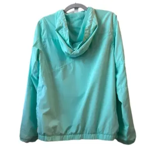 Volcom Hooded Enemy Stone Windbreaker in‎ light blue Sz 8/XS thumbnail 2