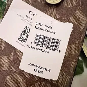 coach Phone Crossbody In Signature Canvas c7397 thumbnail 7