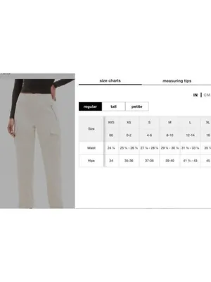 New Athleta 8 Endless Cargo Pant Bone White Size 8 Regular thumbnail 6