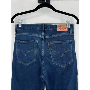 Levis Womens Stretch H Rise Straight Jeans Blue Denim Medium Wash Size 6 size 29 thumbnail 7