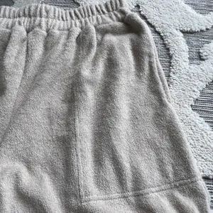 Free People Beach Cream Beige French Terry Longline Sweat Shorts Size Small thumbnail 2