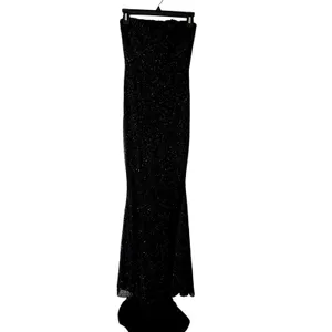Oh Polly Florentina Embellished Corset Gown in Black Size 2 New thumbnail 4