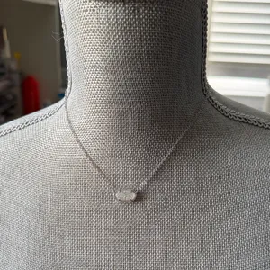 Kendra Scott Elisa Silver Pendant Necklace in Iridescent Drusy thumbnail 2