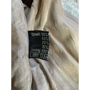 Vintage ‘80s Peabody House Gray Beige Wool Blend Belted Single Breasted Blazer thumbnail 7