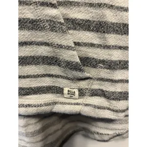 Billabong Baja Beach Hoodies Striped, Blue & White Medium, Kangaroo Pocket L thumbnail 2