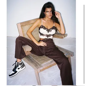 Tiger Mist Brown Butterfly Jeans thumbnail 3