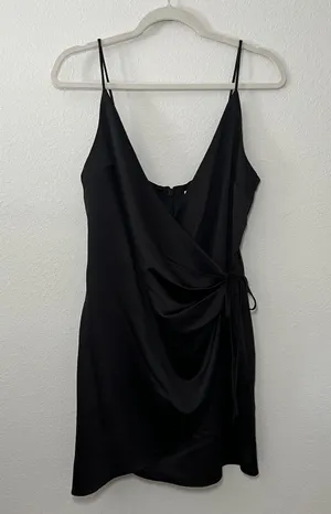 Topshop satin mini wrap dress (6) thumbnail 1