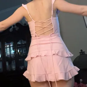 ruffle corset dress pink thumbnail 5
