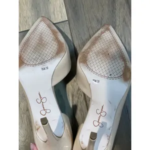 Jessica Simpson Beige Patent Leather Pointed Toe Pumps Size 8.5 thumbnail 7