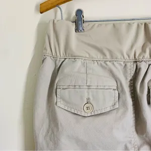 Gap Maternity Khaki Stretch Shorts Tan size 10 thumbnail 4