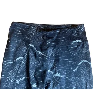 Women’s Gray Snakeskin Pattern Cotton Leggings Size Medium thumbnail 2