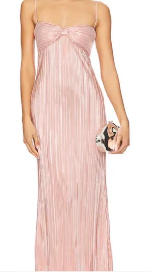 Lovers + Friends Pink Metallic Maxi Dress thumbnail 1