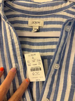 J.Crew Striped Button Down thumbnail 2