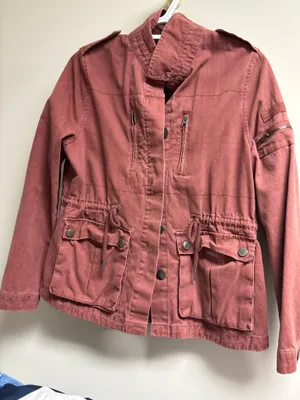 Cotton on military combat jacket red rust  thumbnail 2