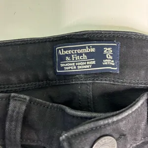 Abercrombie & Fitch Simone High Wasit Super Skinny Black Jeans 25 thumbnail 4